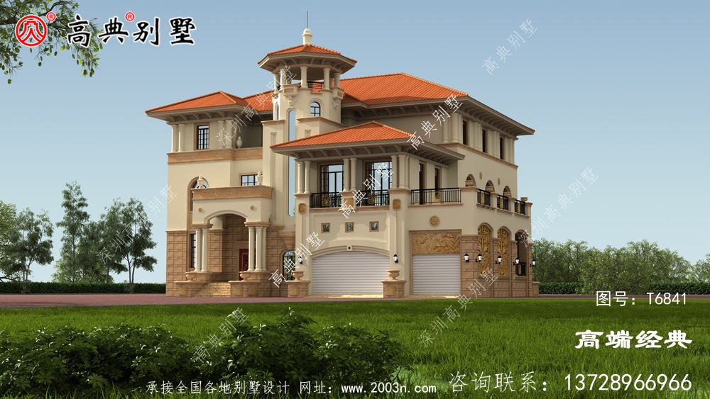 简欧四层自建房子户型方案图，还带露台晋江市