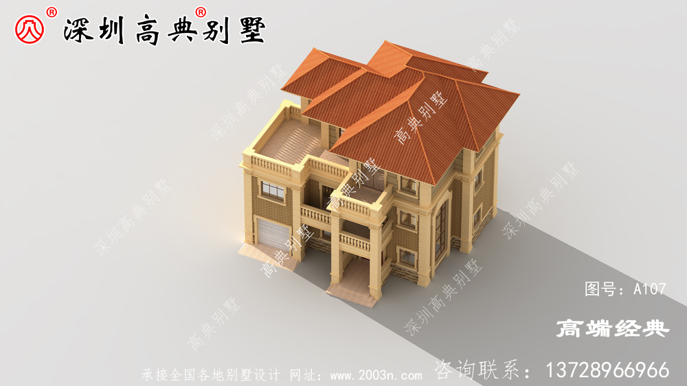 乡下三层自建房的设计图,养老别墅可以这样建。