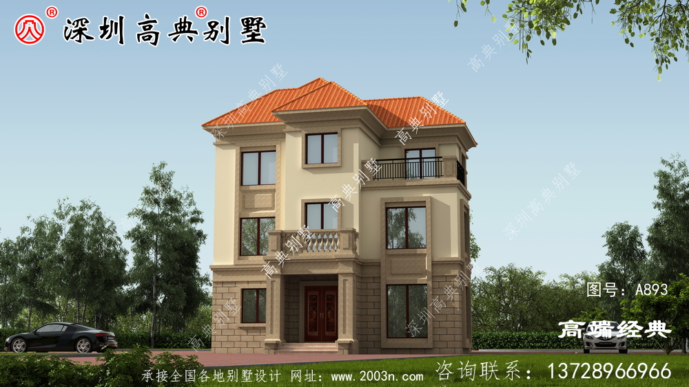 农村住宅设计效果图,简单大方,父母住在那里很开心。