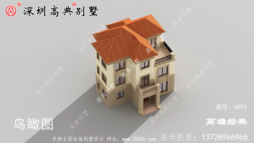 农村住宅设计效果图,简单大方,父母住在那里很开心。
