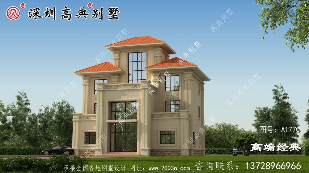 乡村三层楼的设计图,简约大气,不会让你失望。