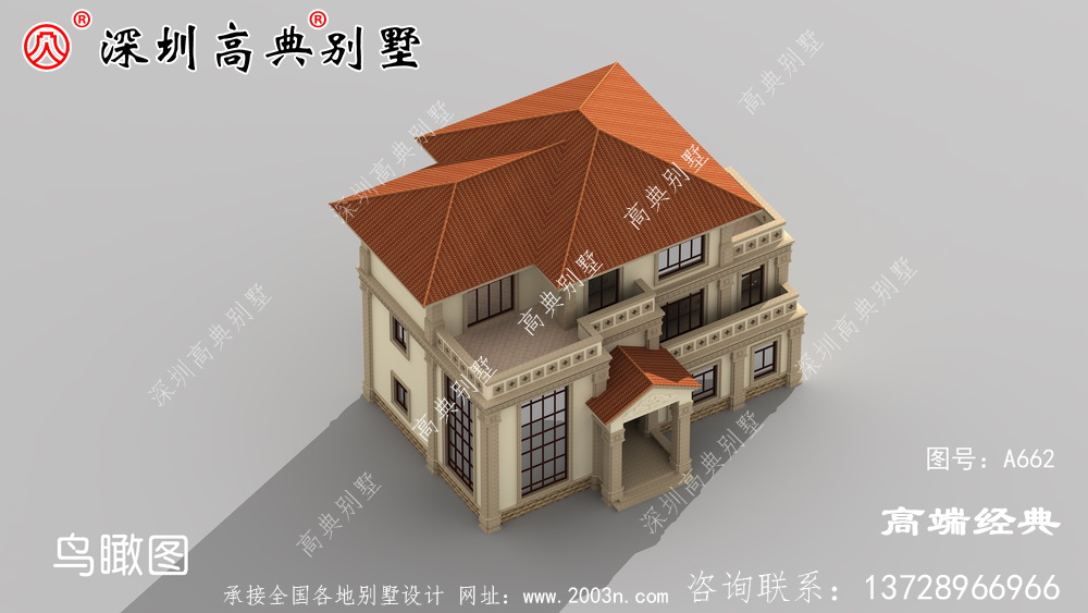 客厅挑空豪华别墅,收藏图纸带回老家建房最好不过了