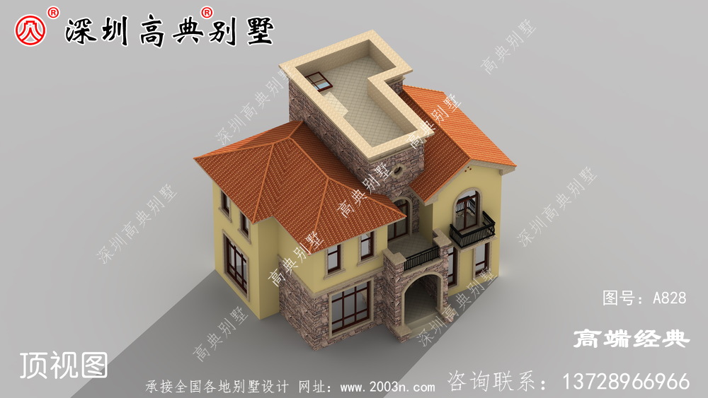 农村自建房别墅,这套专门为小宅基地的家庭准备