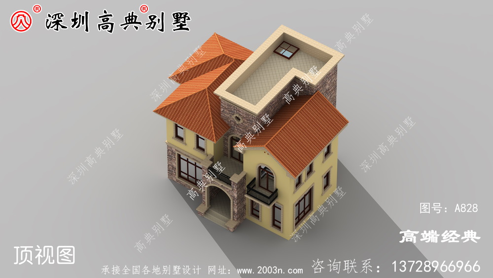 农村自建房别墅,这套专门为小宅基地的家庭准备