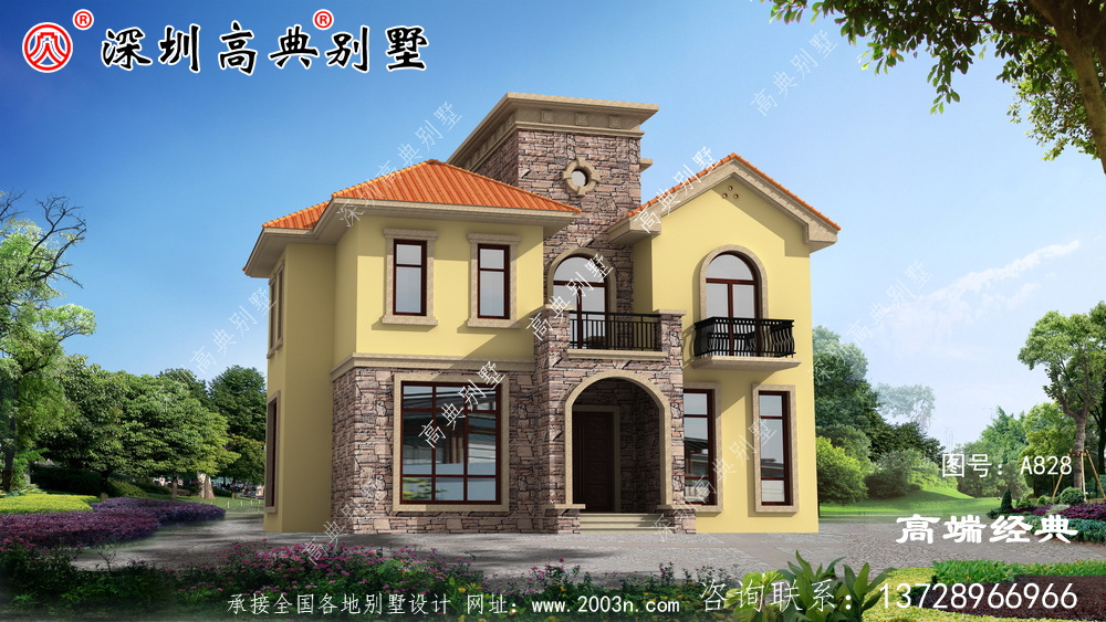 农村自建房别墅,这套专门为小宅基地的家庭准备