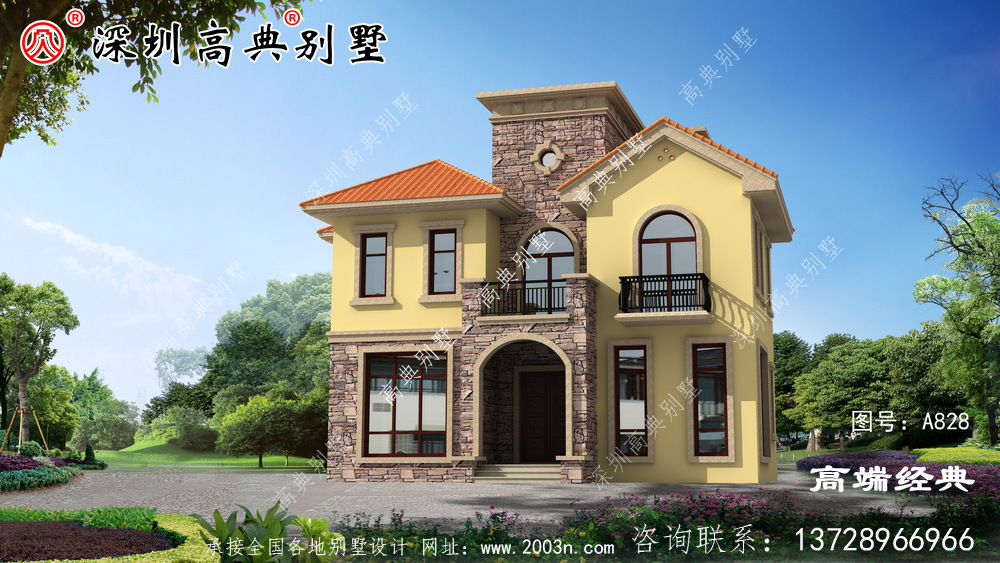 农村自建房别墅,这套专门为小宅基地的家庭准备