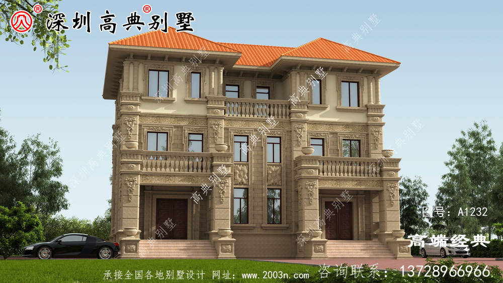 农村二楼半自营住宅照片,户型合理实用,适合农村建设。