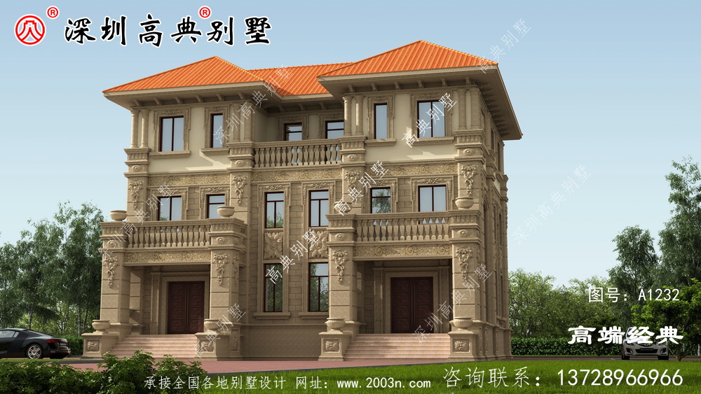 农村二楼半自营住宅照片,户型合理实用,适合农村建设。