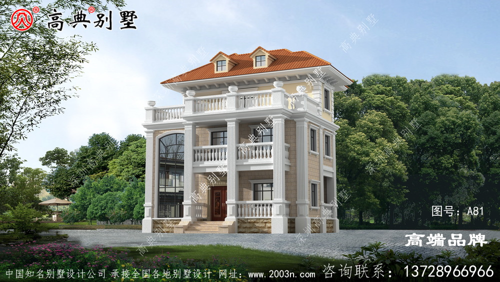 一款带党屋的户型图,非常符合农村的盖房习惯