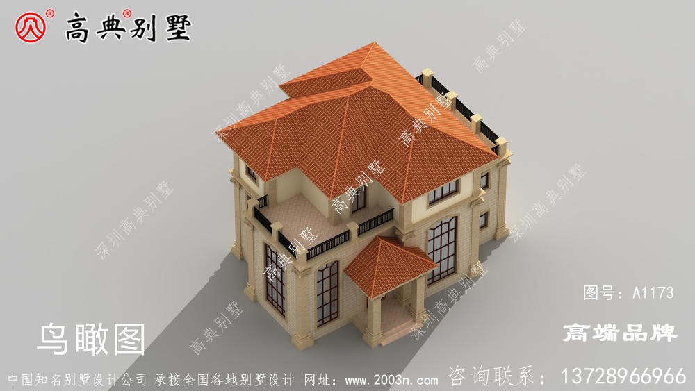乡村三层别墅设计图,让你人前风风光光