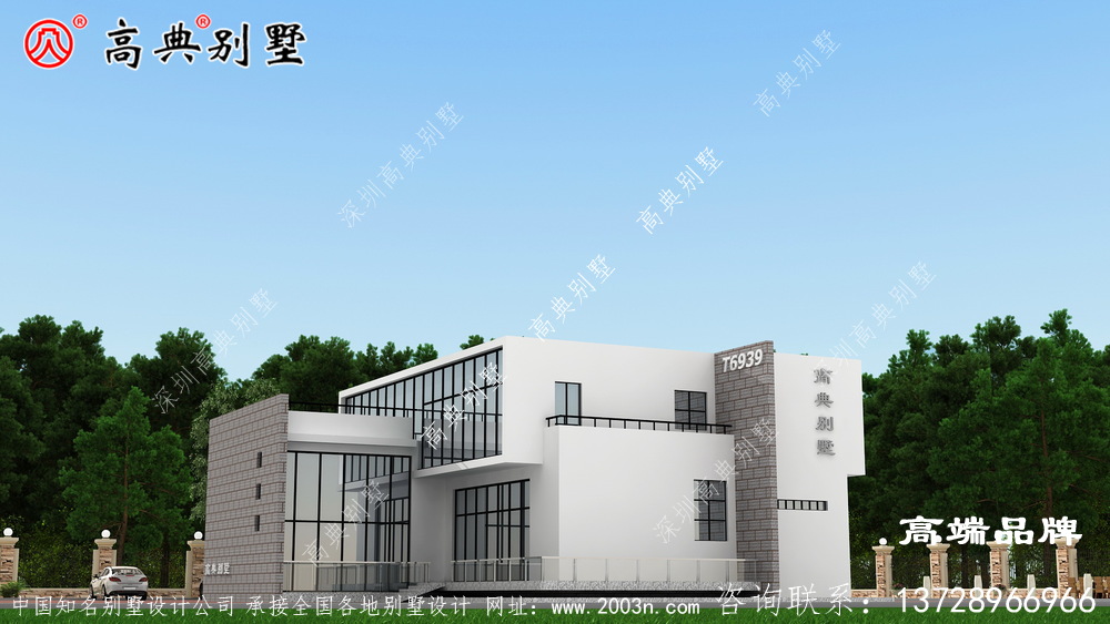 現代風格建在農村就是最獨特的都市戶型