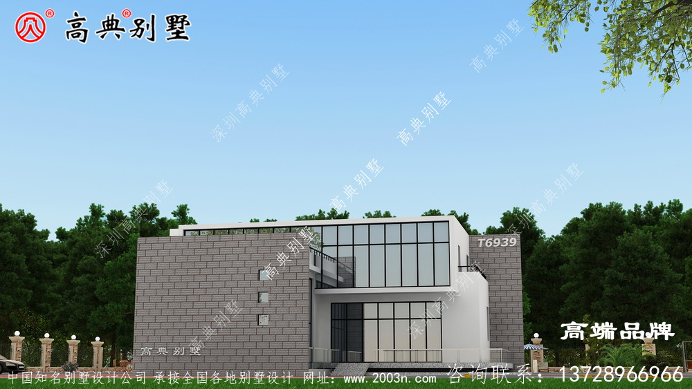 現代風格建在農村就是最獨特的都市戶型