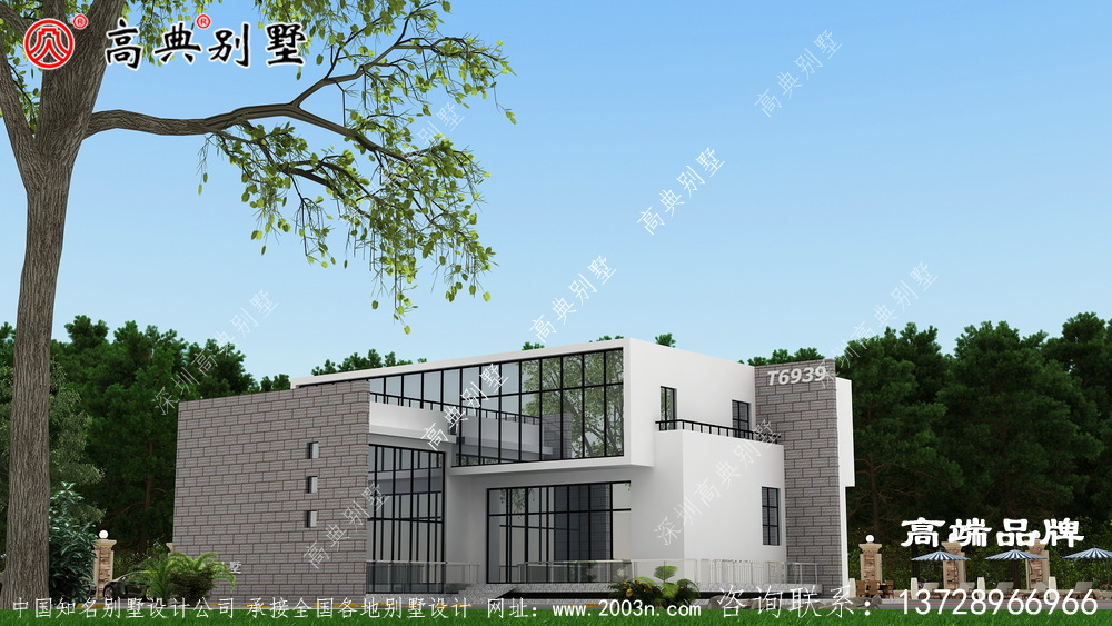 現代風格建在農村就是最獨特的都市戶型