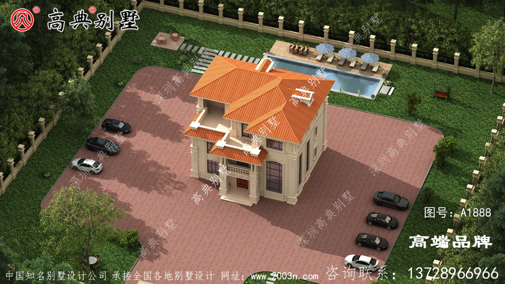 欧式石材三层别墅户型图,看完觉得自己家房子白建了