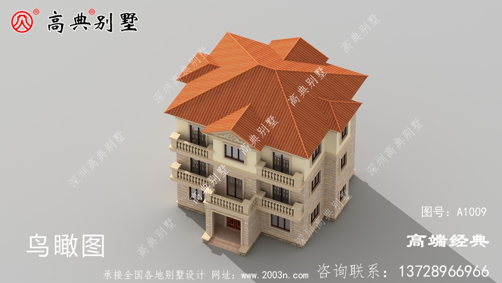 乡村三层别墅,建好后,照样豪宅即视感十足。