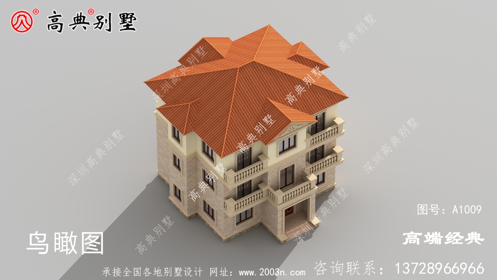 乡村三层别墅,建好后,照样豪宅即视感十足。