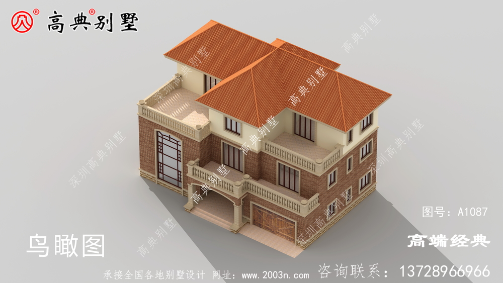 这款欧式三层别墅,室内外都很大气,盖一栋,很风光。