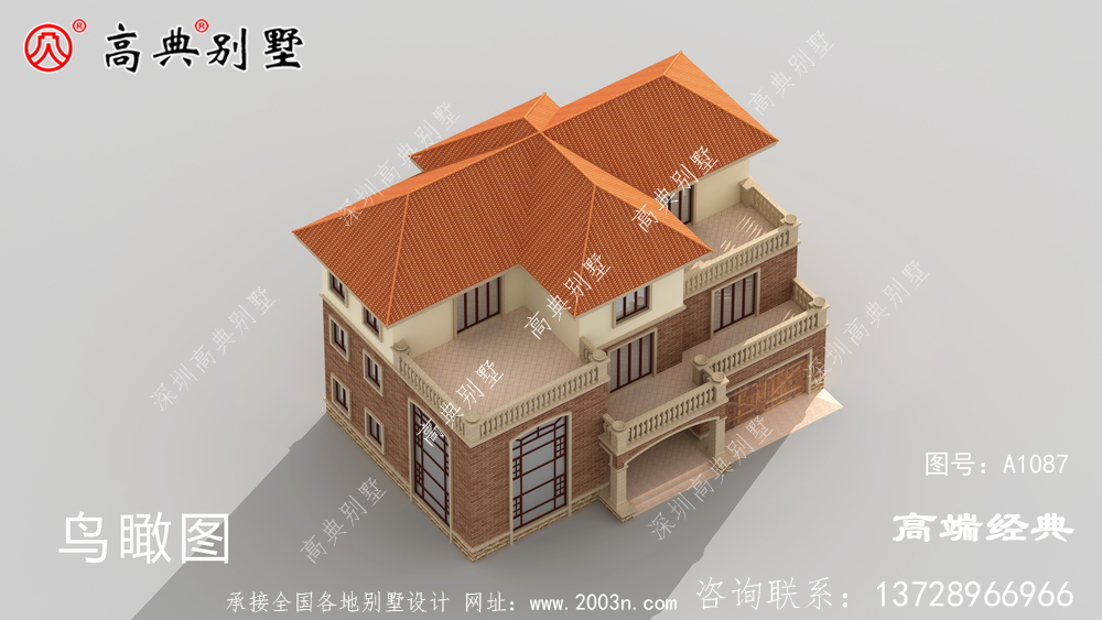 这款欧式三层别墅,室内外都很大气,盖一栋,很风光。