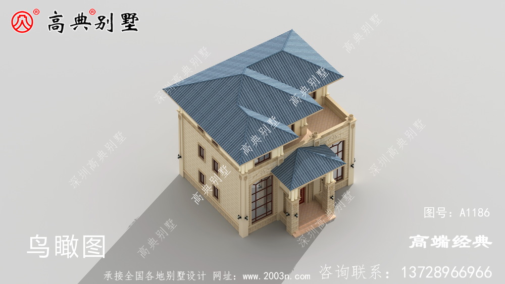 想盖房就选这款别墅,设计十分美观,外观简约大方。