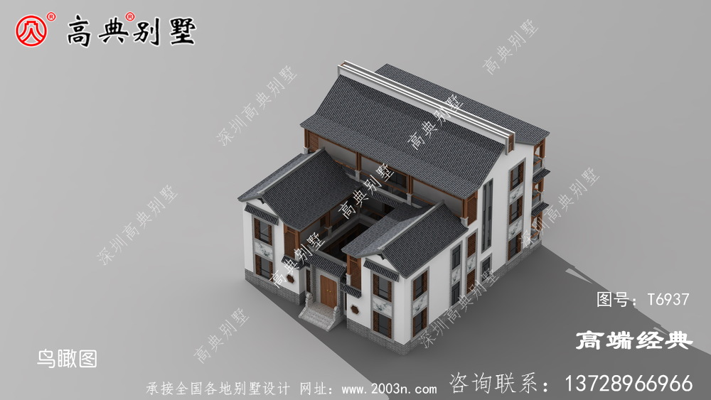 中式经典灰白组合,室内功能更是齐全